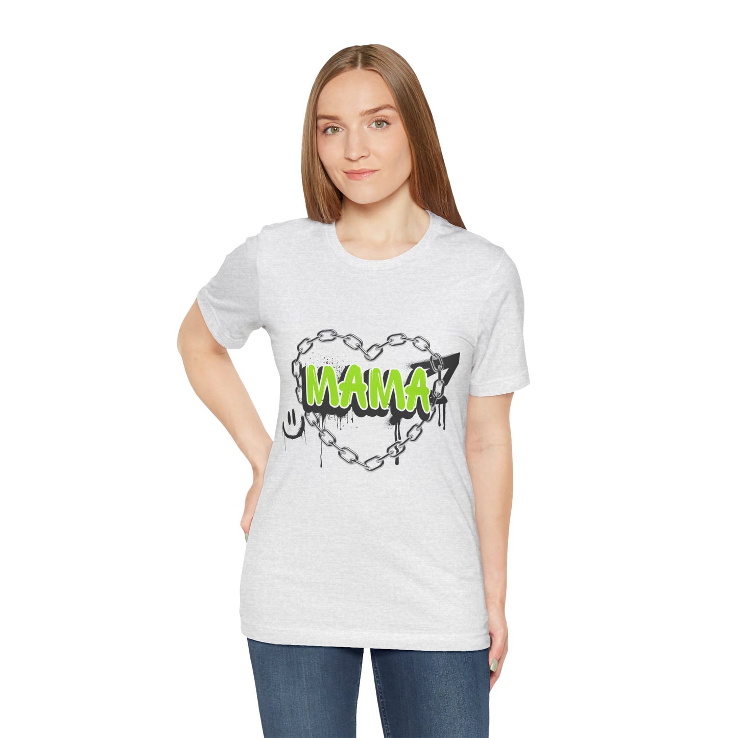 Mama Heart Graphic Tee | Perfect for Mother's Day, Casual Wear, Birthday Gifts, Family Events, Everyday Comfort