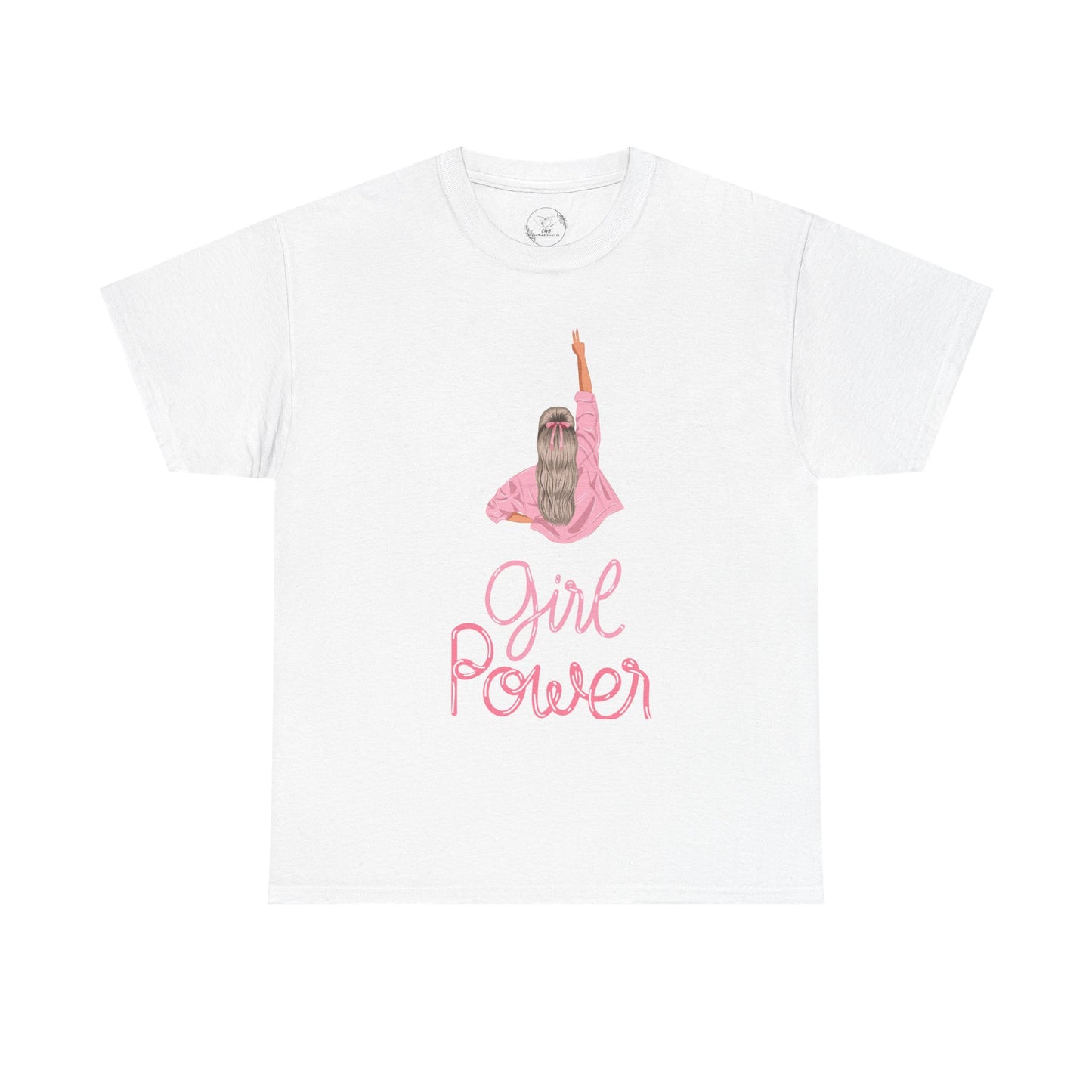 Girl Power Unisex Heavy Cotton Tee, Feminist Shirt, Gift for Her, Empowerment Tee, Fun Casual Wear, Birthday Gift
