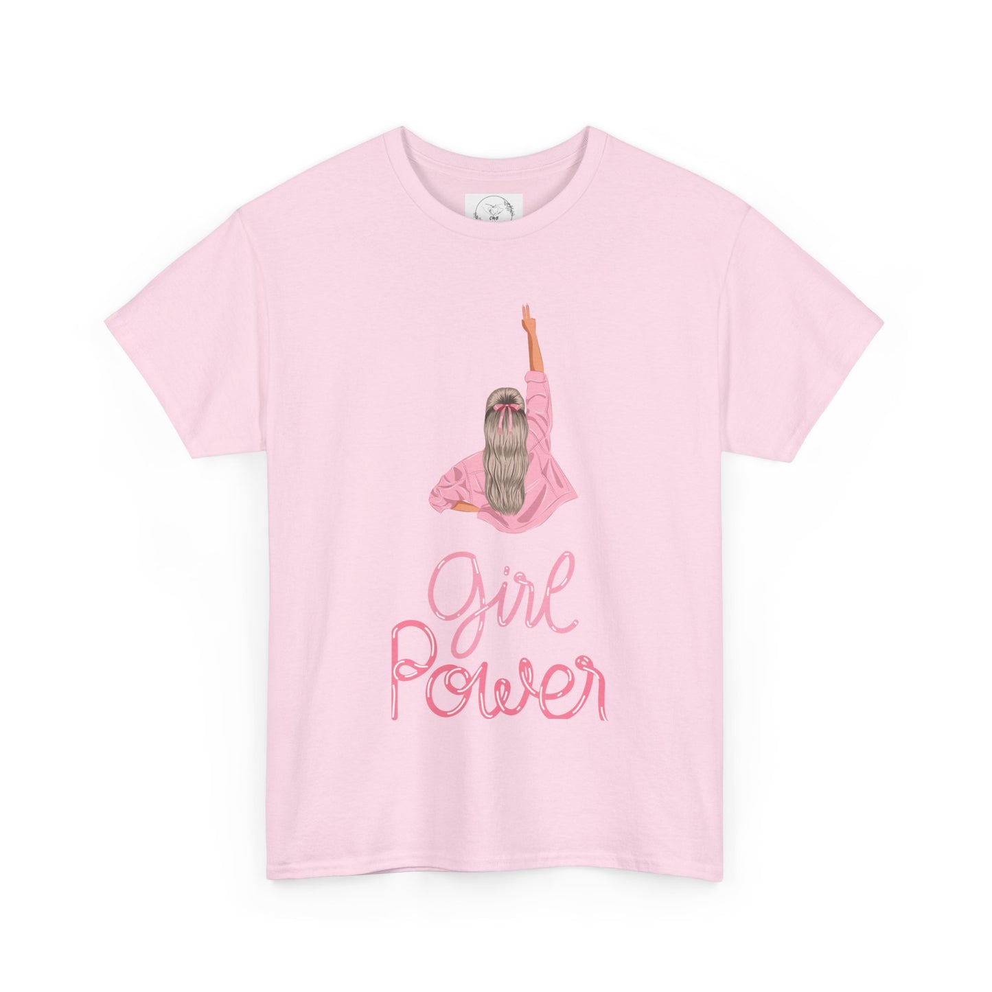 Girl Power Unisex Heavy Cotton Tee, Feminist Shirt, Gift for Her, Empowerment Tee, Fun Casual Wear, Birthday Gift