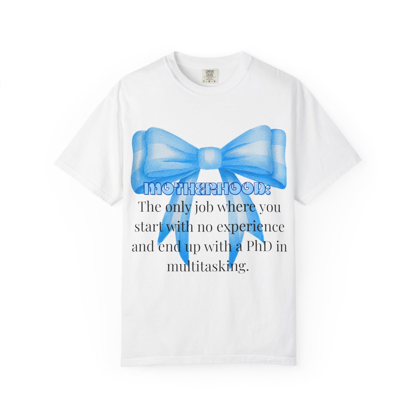 Whimsical Unisex T-shirt with Bow Design - Perfect Gift for Graduates, Funny Quote Top, Casual Wear, Birthday Surprise, Everyday Humor