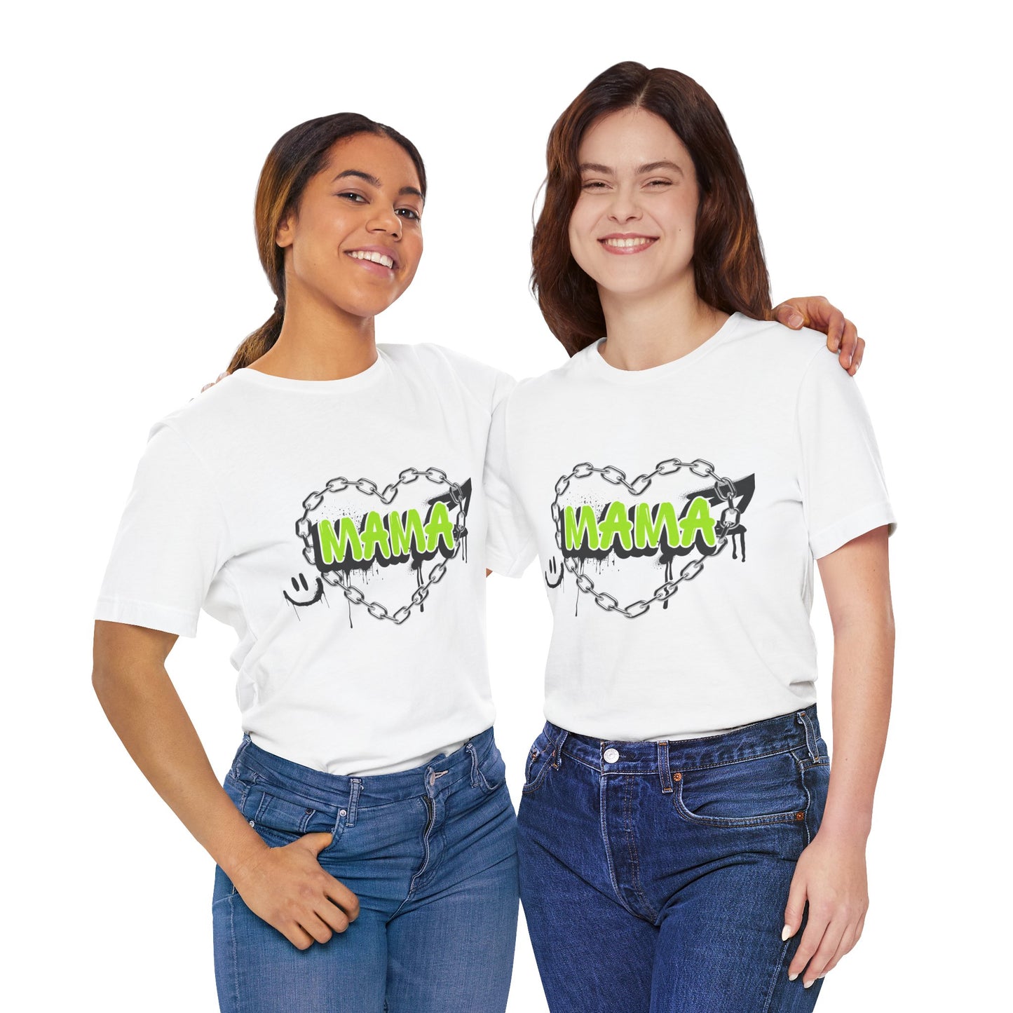 Mama Heart Graphic Tee | Perfect for Mother's Day, Casual Wear, Birthday Gifts, Family Events, Everyday Comfort