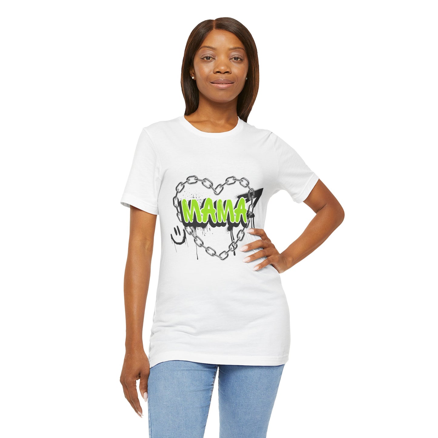Mama Heart Graphic Tee | Perfect for Mother's Day, Casual Wear, Birthday Gifts, Family Events, Everyday Comfort