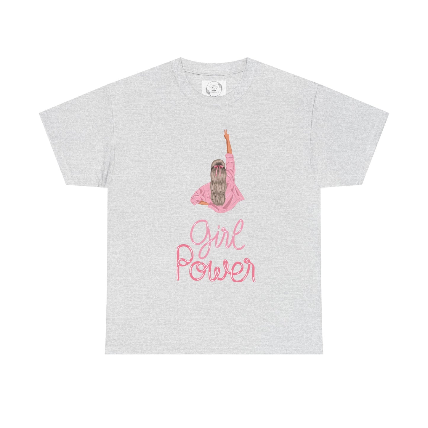 Girl Power Unisex Heavy Cotton Tee, Feminist Shirt, Gift for Her, Empowerment Tee, Fun Casual Wear, Birthday Gift