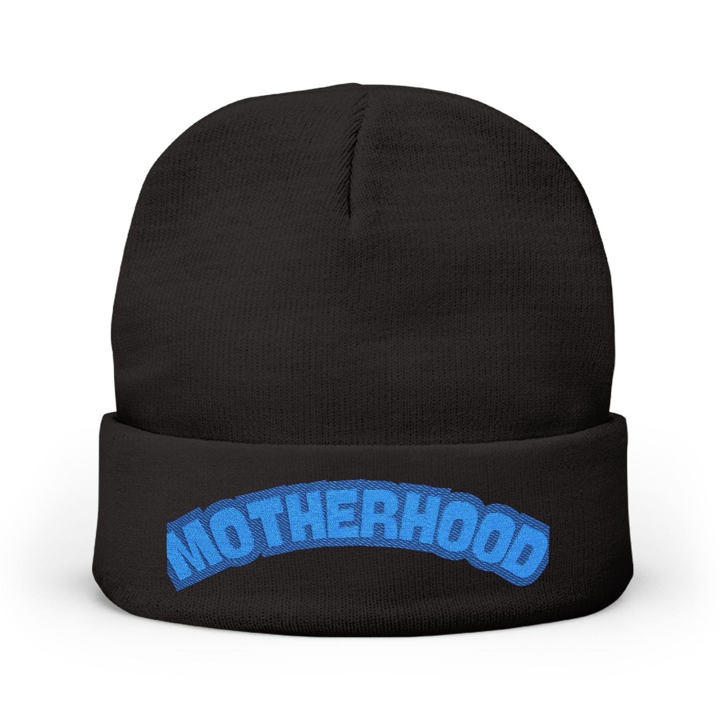 Embroidered Motherhood Knit Beanie, Cozy Winter Hat, Gift for Moms, Trendy Beanie, Stylish Headwear, Winter Accessory