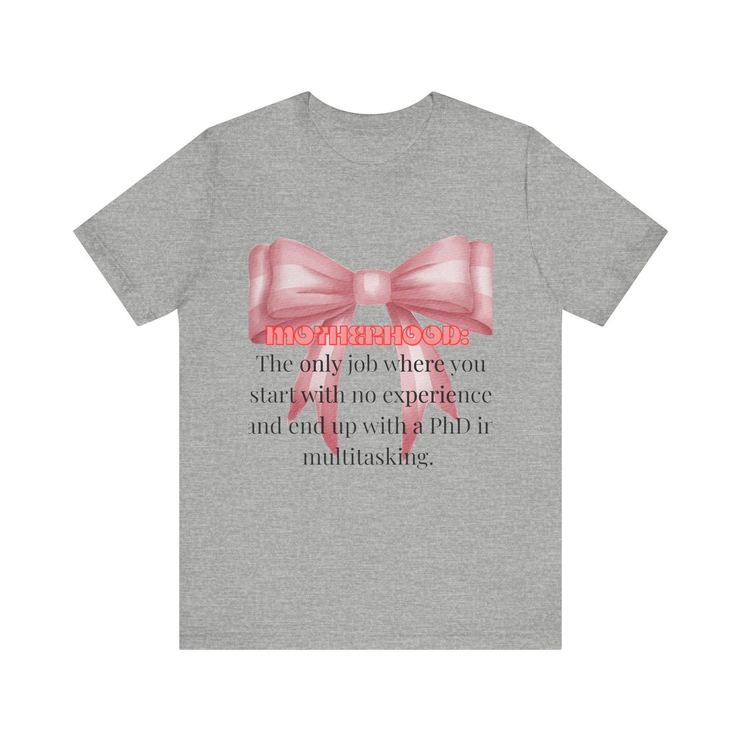 Motherhood Life Unisex Jersey Tee, Funny Parenthood Shirt, Gift for Moms, Casual Everyday Wear, Mother's Day Gift