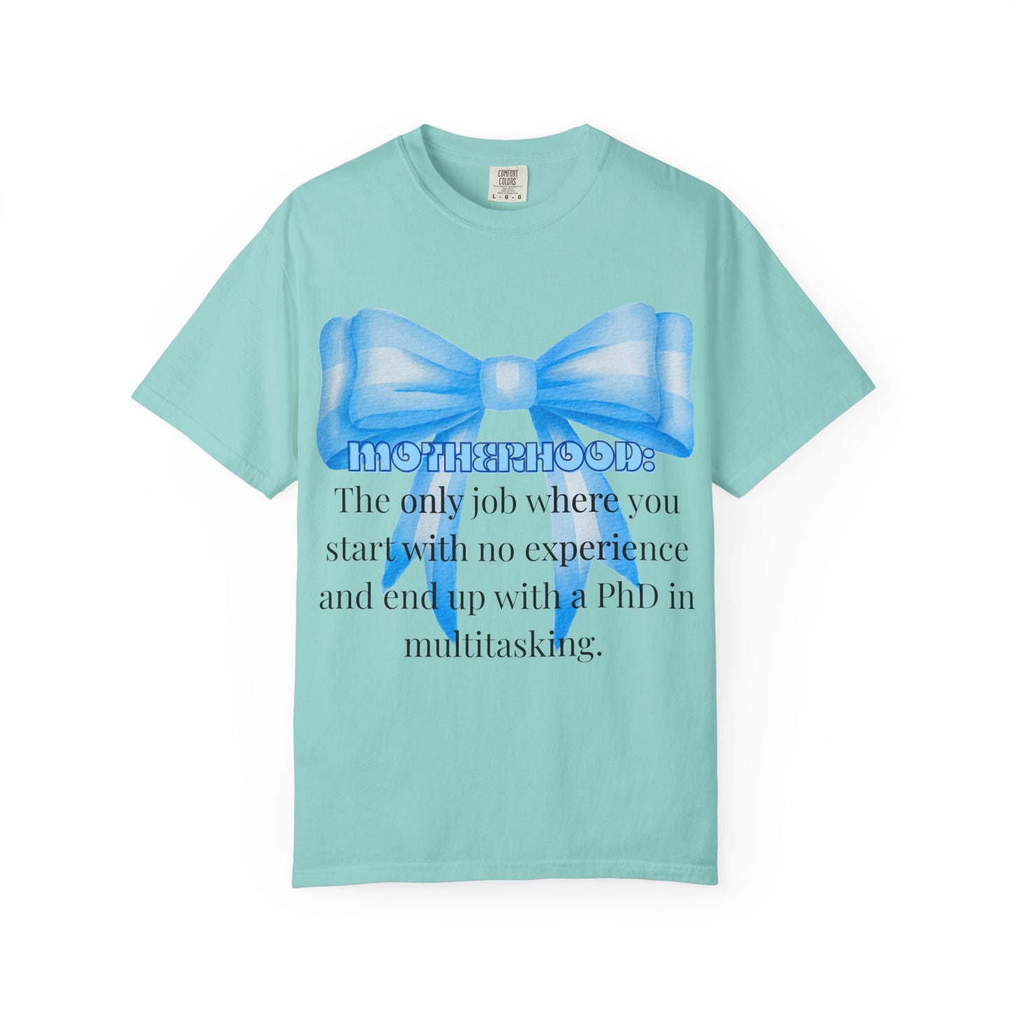 Whimsical Unisex T-shirt with Bow Design - Perfect Gift for Graduates, Funny Quote Top, Casual Wear, Birthday Surprise, Everyday Humor