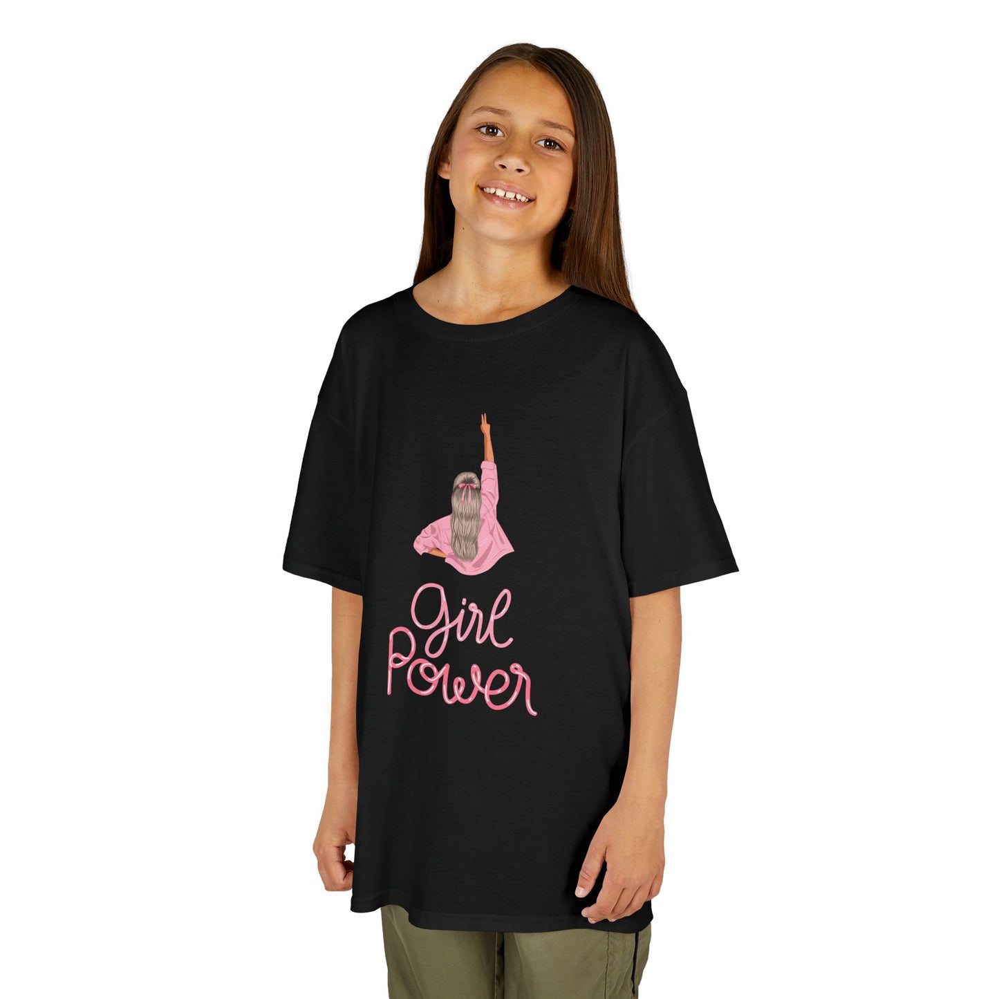 Girl Power Kid Tee, Positive Message T-Shirt, Birthday Gift for Girls, Ballerina Tee, Fun Kids Apparel