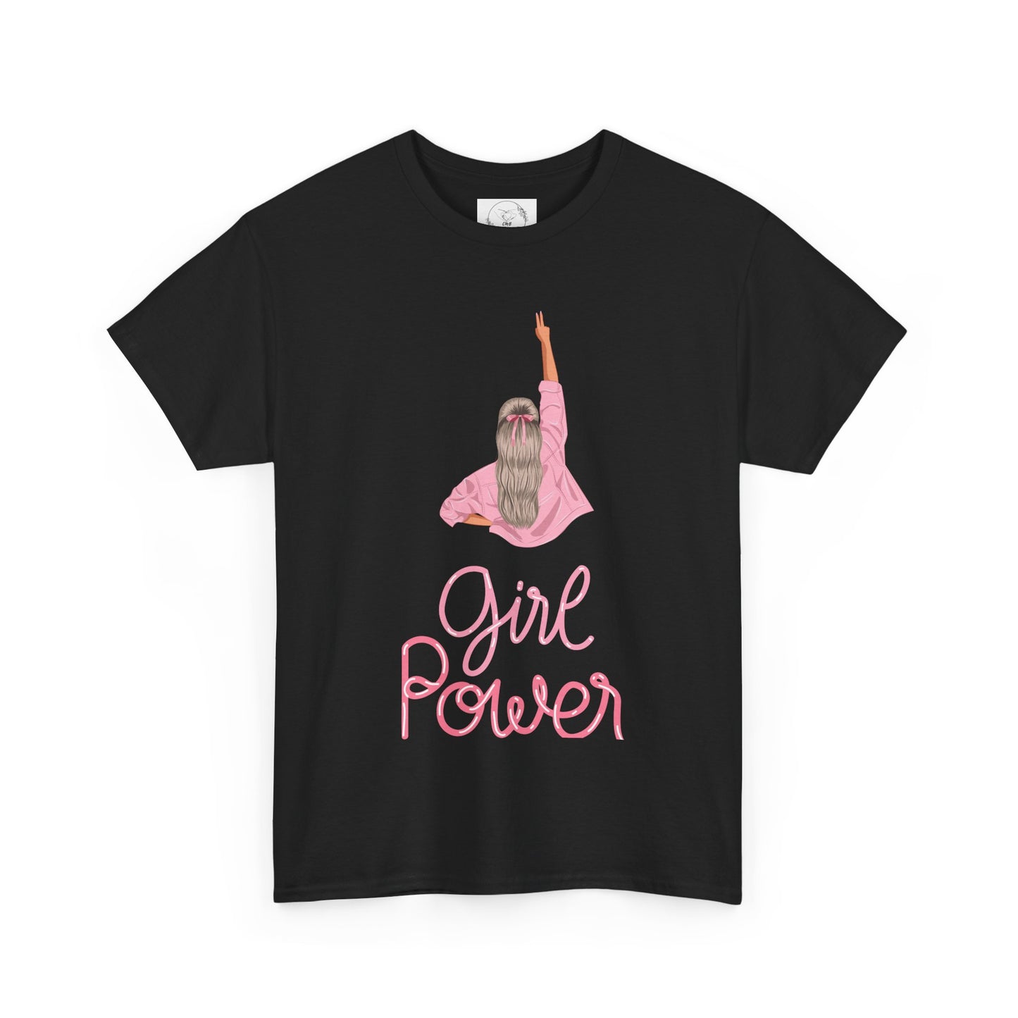 Girl Power Unisex Heavy Cotton Tee, Feminist Shirt, Gift for Her, Empowerment Tee, Fun Casual Wear, Birthday Gift