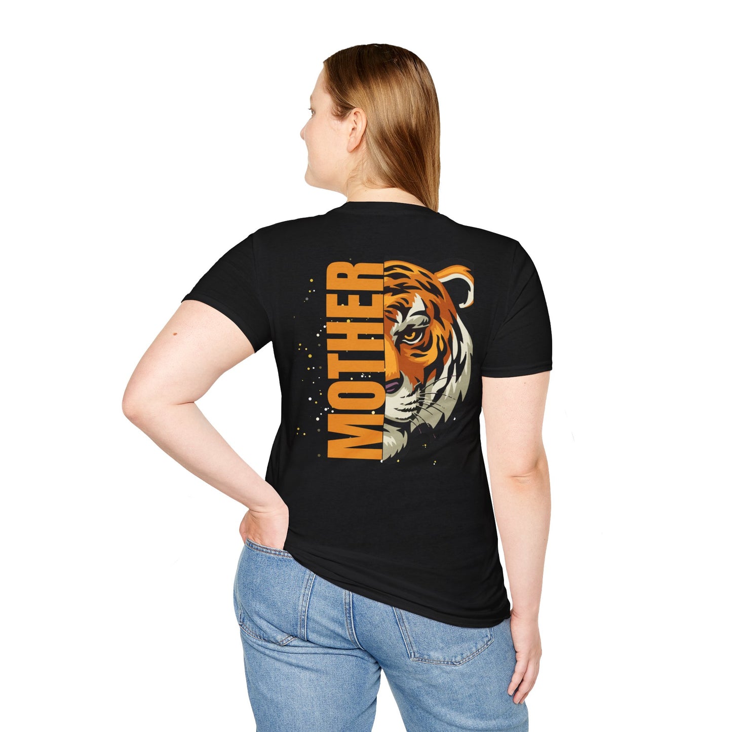 Bold Mother Tiger T-Shirt - Unisex Graphic Tee, Gift for Moms, Animal Lover Apparel, Unique Birthday, Mother's Day, Casual Wear
