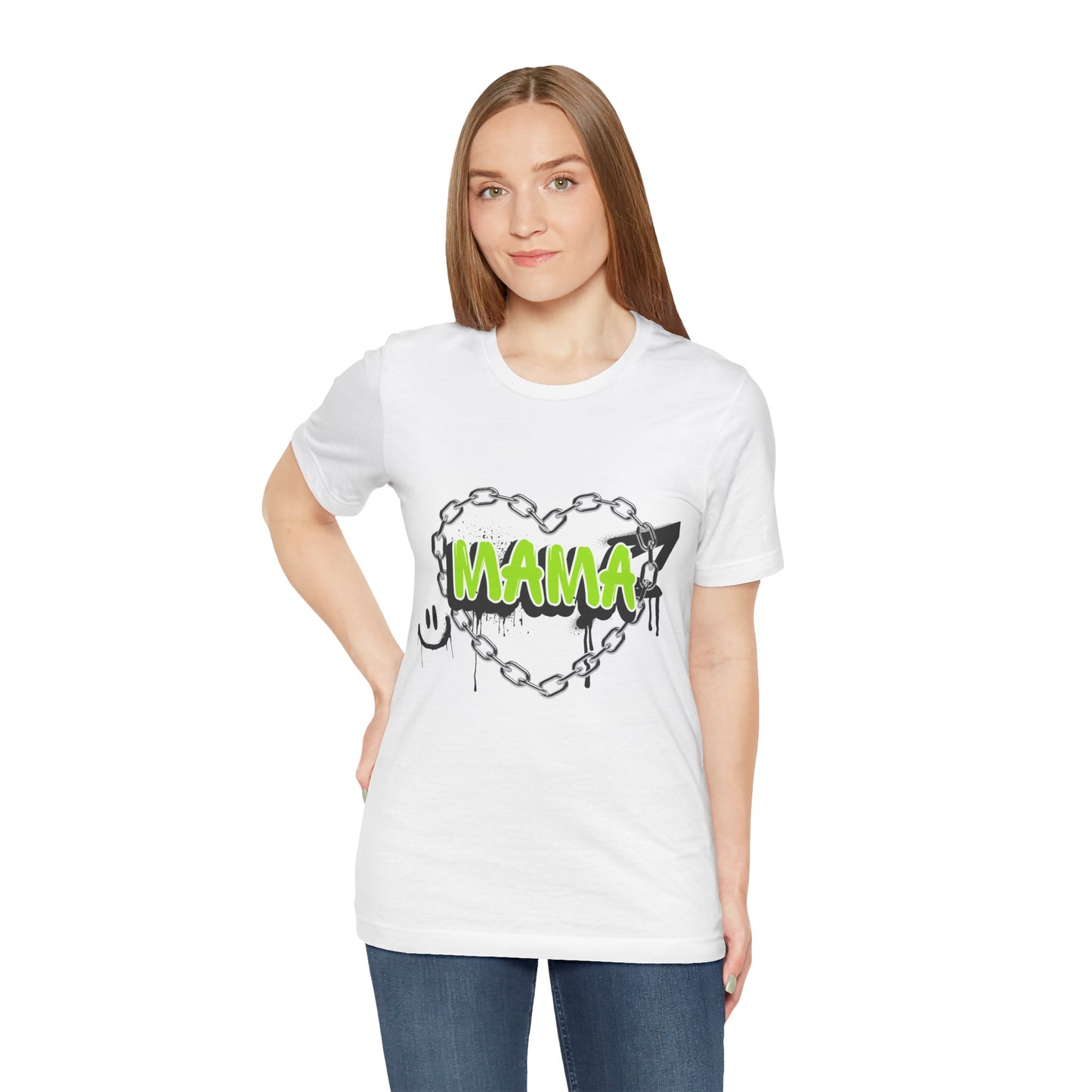Mama Heart Graphic Tee | Perfect for Mother's Day, Casual Wear, Birthday Gifts, Family Events, Everyday Comfort
