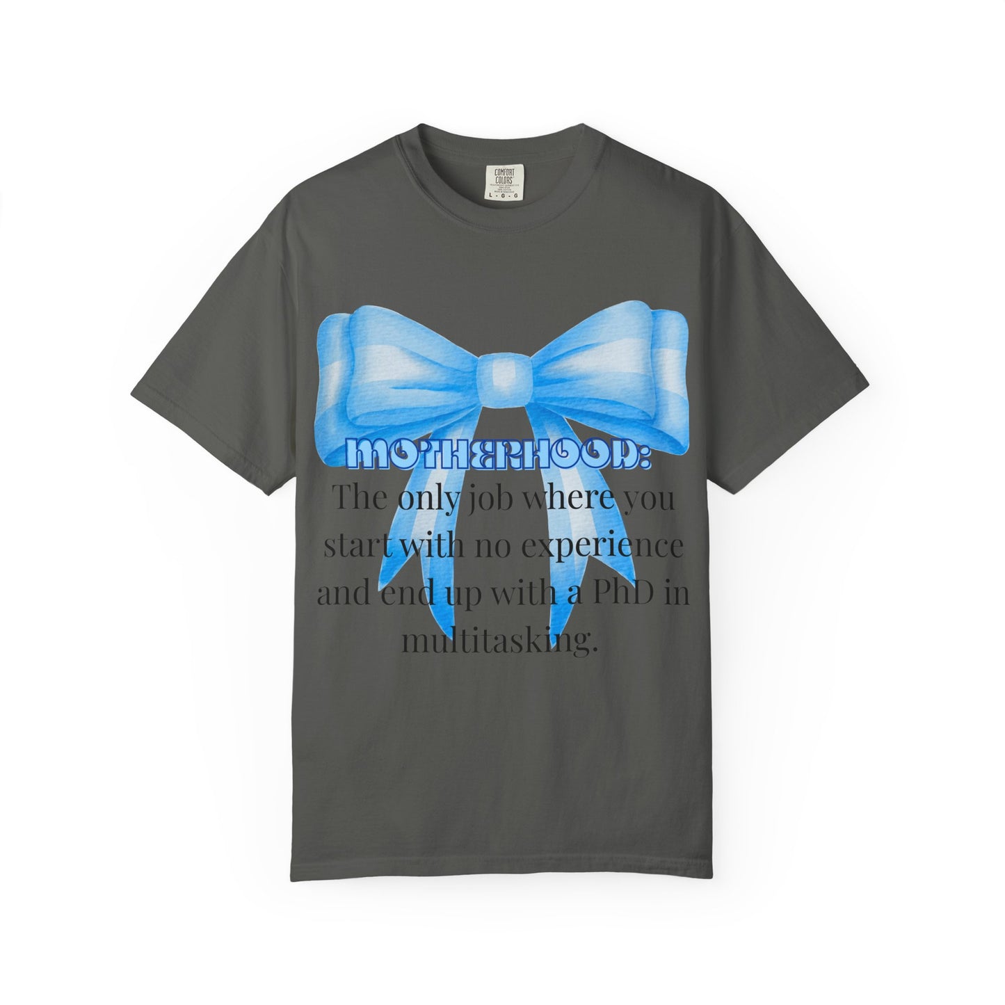 Whimsical Unisex T-shirt with Bow Design - Perfect Gift for Graduates, Funny Quote Top, Casual Wear, Birthday Surprise, Everyday Humor