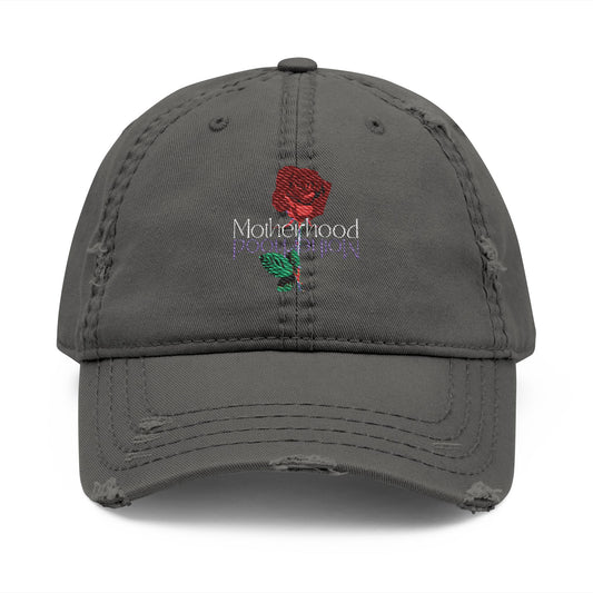 Motherhood Distressed Embroidered Dad Hat, Trendy Cap for Dad, Casual Accessories, Gift for Him, Family Gatherings